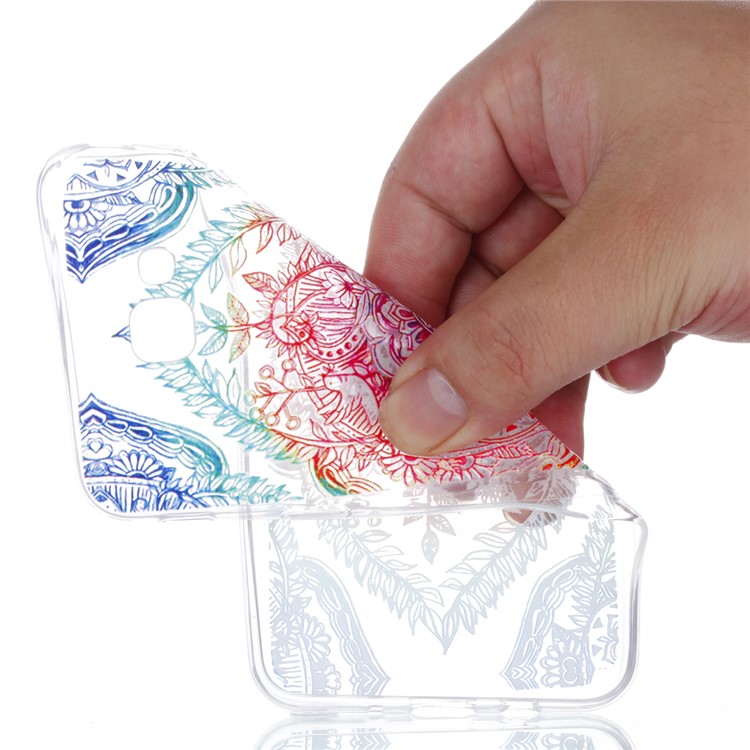 Embossment Patterned TPU Soft Mobile Phone Case for Samsung Galaxy J5 Prime - Mandala-5