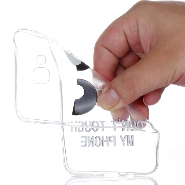 Embossment Patterned TPU Soft Case for Samsung Galaxy J5 Prime - Don't Touch My Phone-5