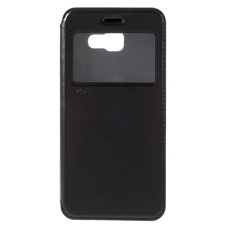ROAR KOREA Window View Leather Stand Case for Samsung Galaxy A7 SM-A710F (2016) - Black-3