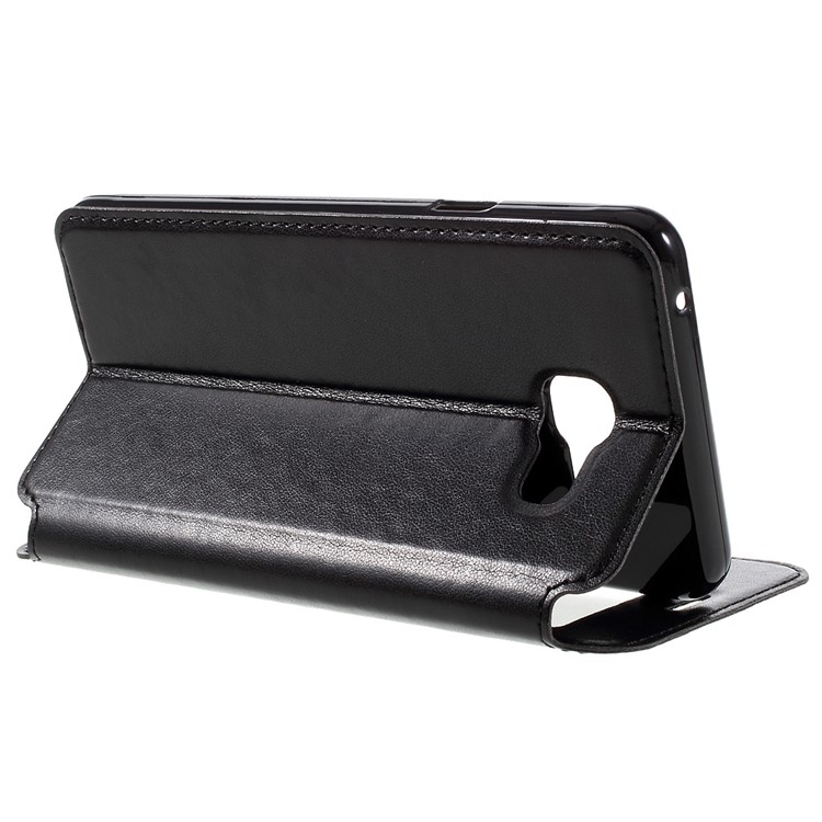 ROAR KOREA Window View Leather Stand Case for Samsung Galaxy A7 SM-A710F (2016) - Black-5