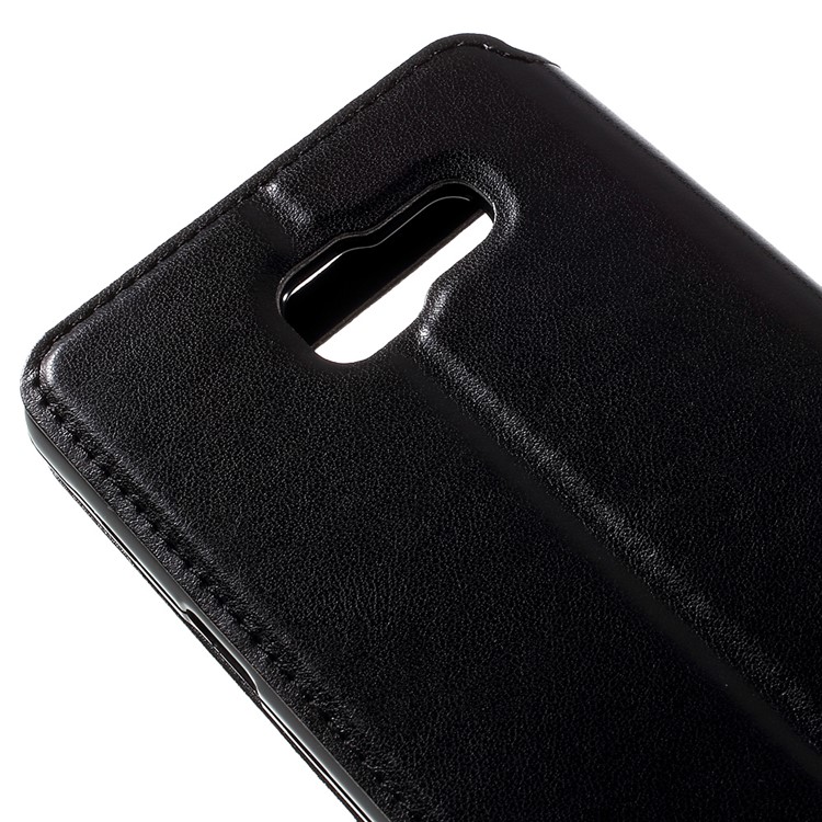 ROAR KOREA Window View Leather Stand Case for Samsung Galaxy A7 SM-A710F (2016) - Black-9