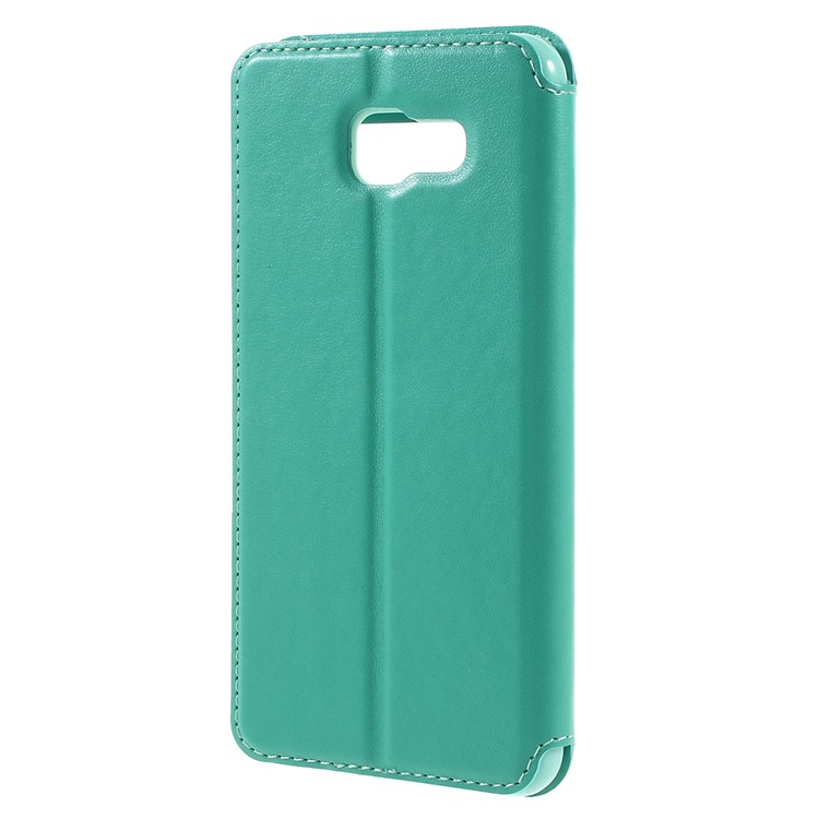 ROAR KOREA Window View PU Leather Stand Case for Samsung Galaxy A7 SM-A710F (2016) - Cyan-2