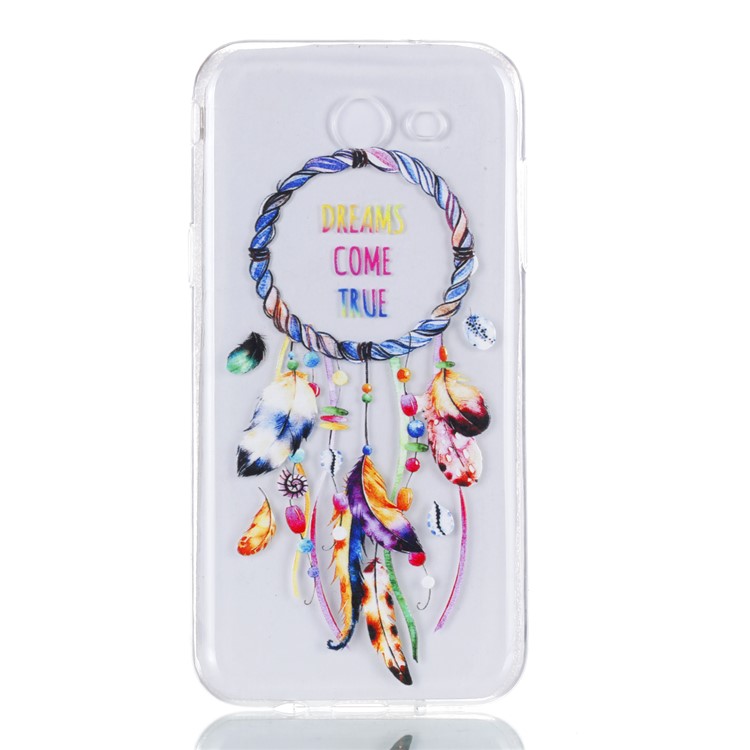 Embossment Patterned TPU Soft Back Cellphone Casing for Samsung Galaxy J3 Pro (2017) / J3 (2017) EU Version - Dream Catcher-2