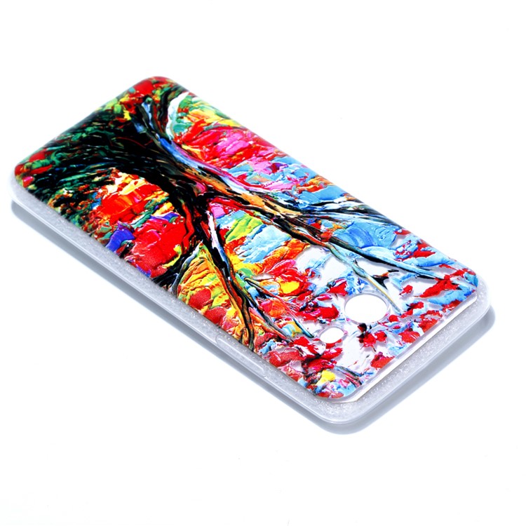 Rubberized Embossed Soft TPU Casing for Samsung Galaxy J5 (2017) US Version - Tree Trunk-4
