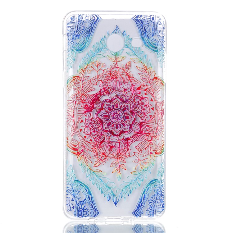 Rubberized Embossed Soft TPU Cover for Samsung Galaxy J5 (2017) US Version - Mandala-2