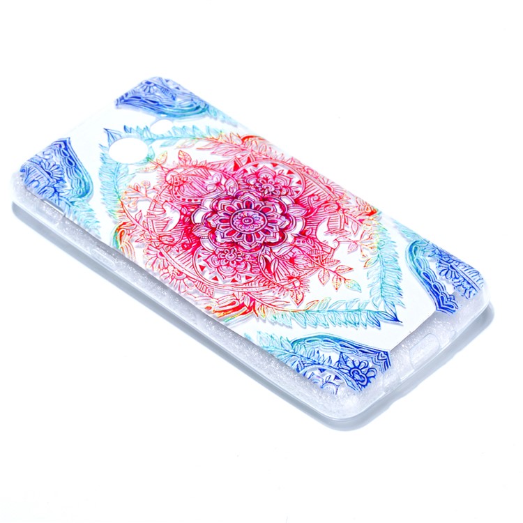 Rubberized Embossed Soft TPU Cover for Samsung Galaxy J5 (2017) US Version - Mandala-3
