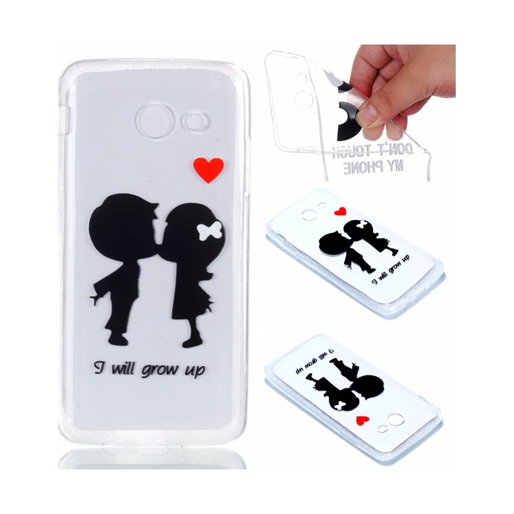 Rubberized Embossed Soft TPU Cellphone Cover for Samsung Galaxy J5 (2017) US Version - I Will Grow Up-1