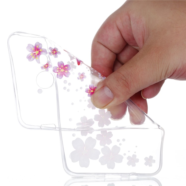 Rubberized Embossed Soft TPU Mobile Cover Case for Samsung Galaxy J5 (2017) US Version - Pink Flowers and Butterfly-5