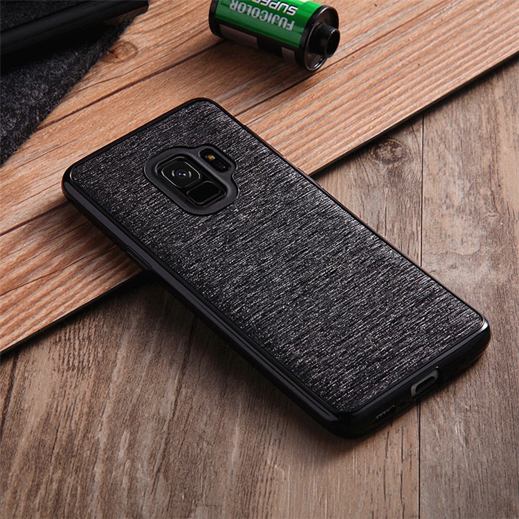 SULADA Galaxy Series Brushed TPU Case for Samsung Galaxy S9 SM-G960 - Black-1