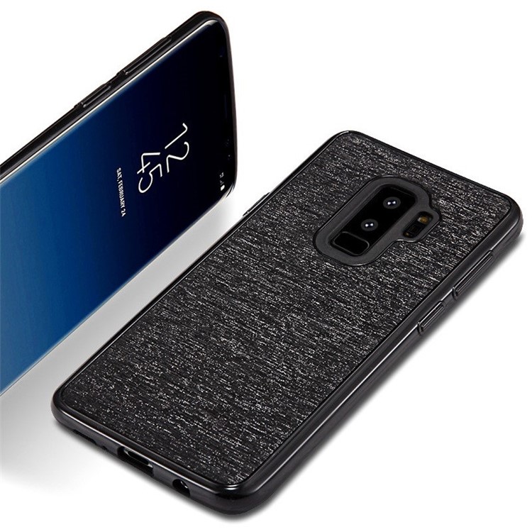 SULADA Galaxy Series Brushed TPU Cell Phone Case for Samsung Galaxy S9+ SM-G965 - Black-2