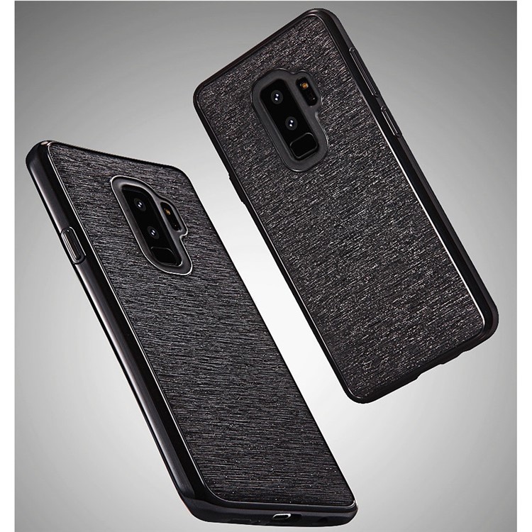 SULADA Galaxy Series Brushed TPU Cell Phone Case for Samsung Galaxy S9+ SM-G965 - Black-6