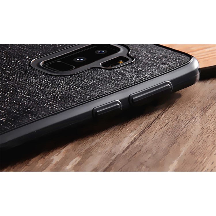 SULADA Galaxy Series Brushed TPU Cell Phone Case for Samsung Galaxy S9+ SM-G965 - Black-7