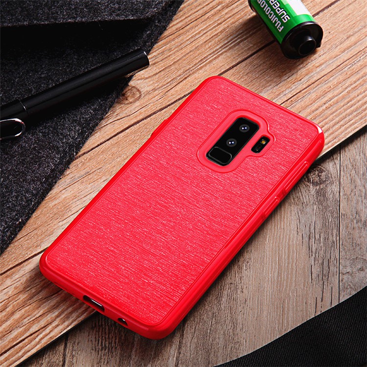 SULADA Galaxy Series Brushed TPU Case for Samsung Galaxy S9+ SM-G965 - Red-1