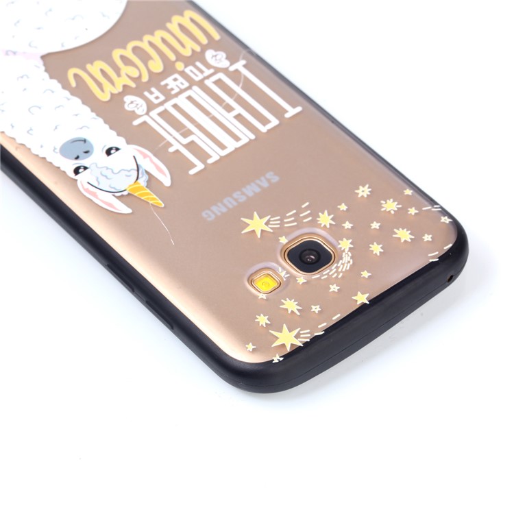 Rubberized Embossed TPU + PC Hybrid Case for Samsung Galaxy A5 (2017) - Alpaca Unicorn-7