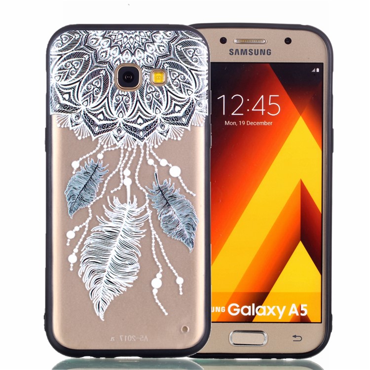 Rubberized Embossed TPU + PC Hybrid Back Phone Cover for Samsung Galaxy A5 (2017) - Dream Catcher-2