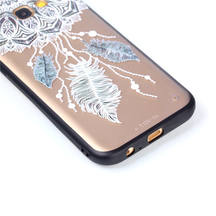Rubberized Embossed TPU + PC Hybrid Back Phone Cover for Samsung Galaxy A5 (2017) - Dream Catcher-4