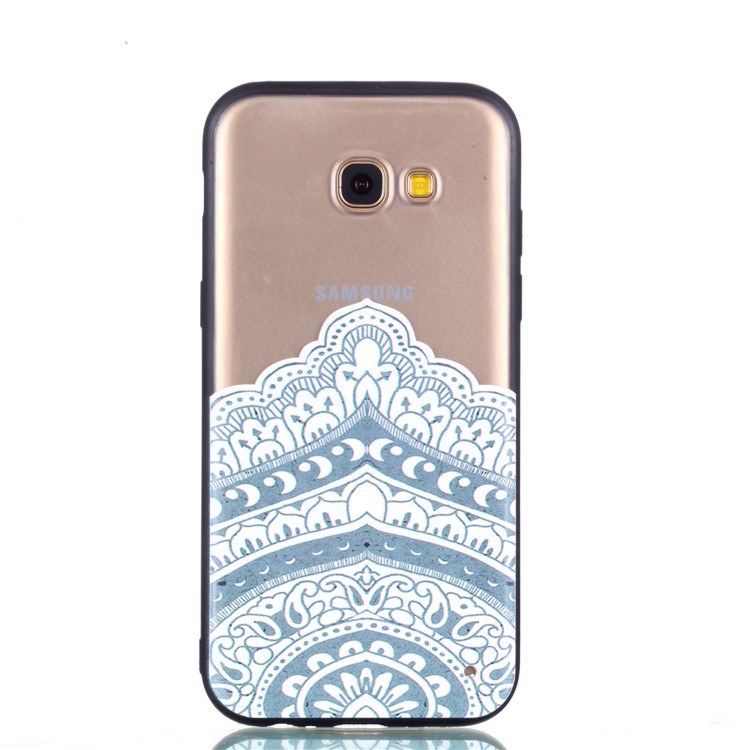Rubberized Embossed TPU + PC Hybrid Protection Mobile Phone Case Accessory for Samsung Galaxy A5 (2017) - Mandala-6