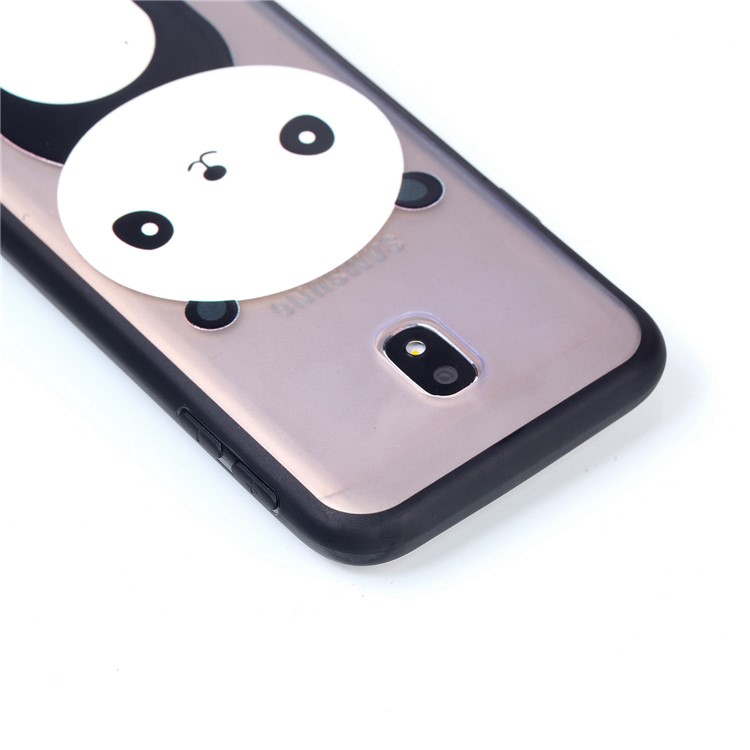 For Samsung Galaxy J3 Pro (2017) / J3 (2017) EU Version Rubberized Embossed PC + TPU Protective Case - Panda-6