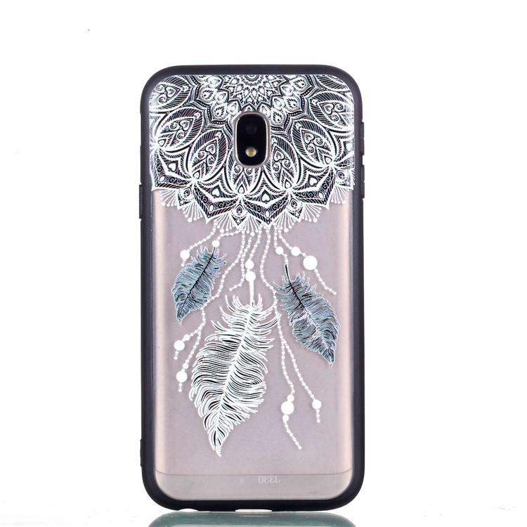 Rubberized Embossed PC + TPU Back Case for Samsung Galaxy J3 Pro (2017) / J3 (2017) EU Version - Dream Catcher-4