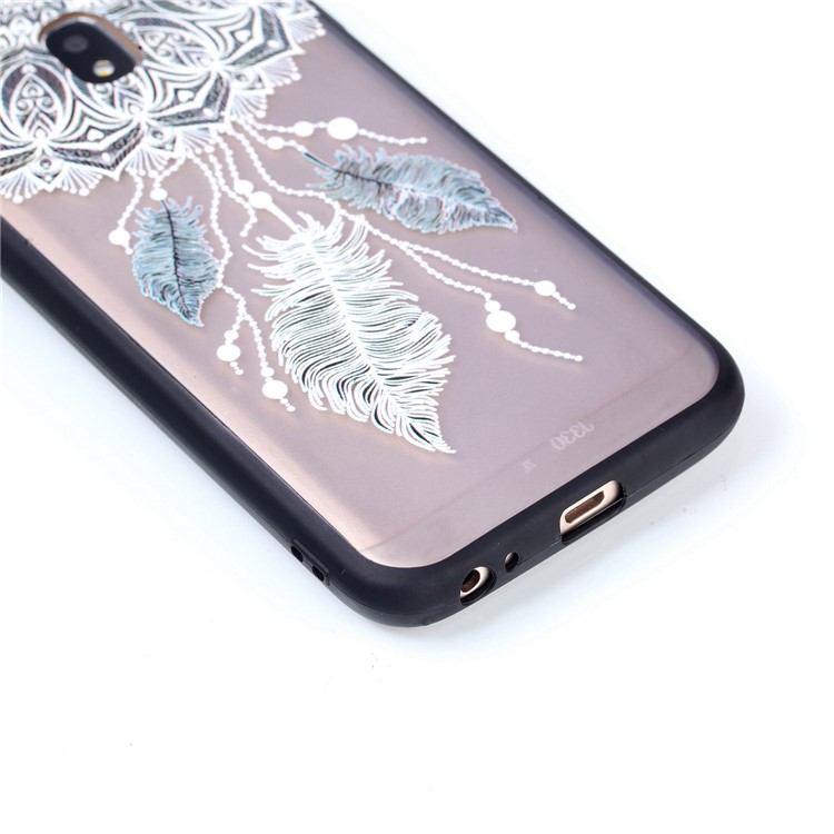 Rubberized Embossed PC + TPU Back Case for Samsung Galaxy J3 Pro (2017) / J3 (2017) EU Version - Dream Catcher-5