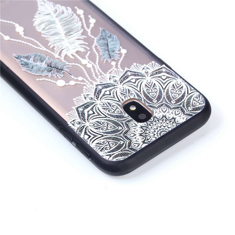 Rubberized Embossed PC + TPU Back Case for Samsung Galaxy J3 Pro (2017) / J3 (2017) EU Version - Dream Catcher-6