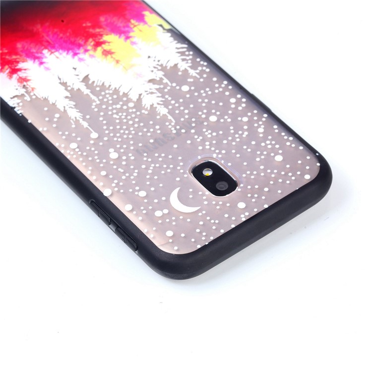 Rubberized Embossed PC + TPU Back Cover for Samsung Galaxy J3 Pro (2017) / J3 (2017) EU Version - Forests-6