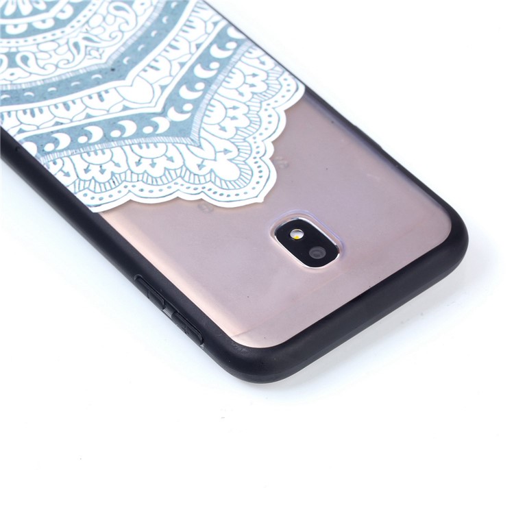 Rubberized PC + TPU Embossed Case for Samsung Galaxy J3 Pro (2017) / J3 (2017) EU Version - Mandala-6