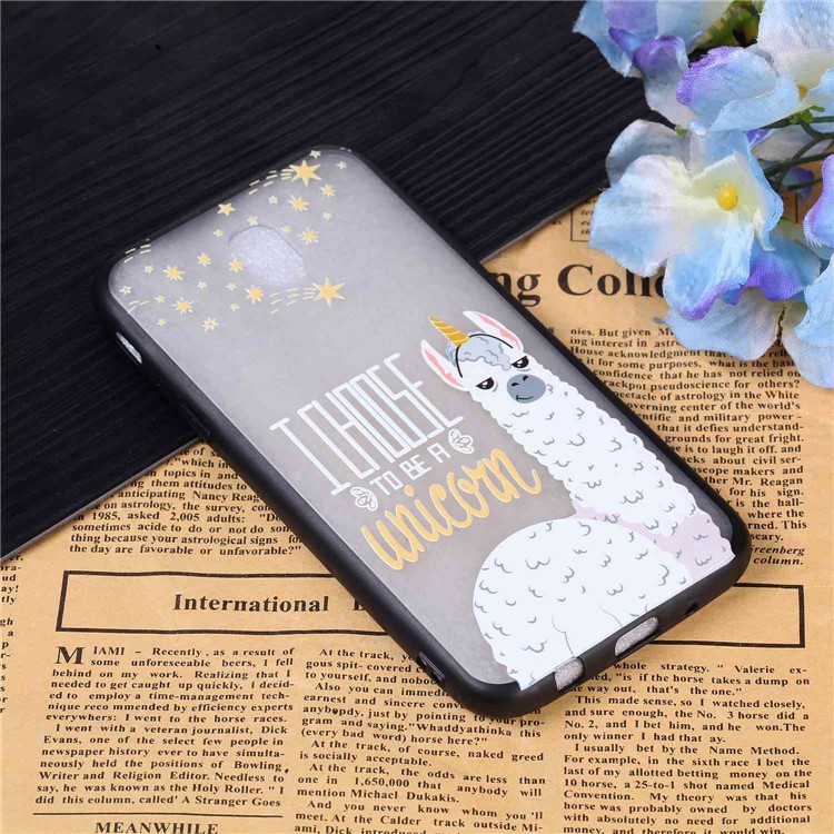 Rubberized Embossed PC TPU Hybrid Casing for Samsung Galaxy J5 (2017) / J5 Pro (2017) EU Version - I Choose To Be A Unicorn-3