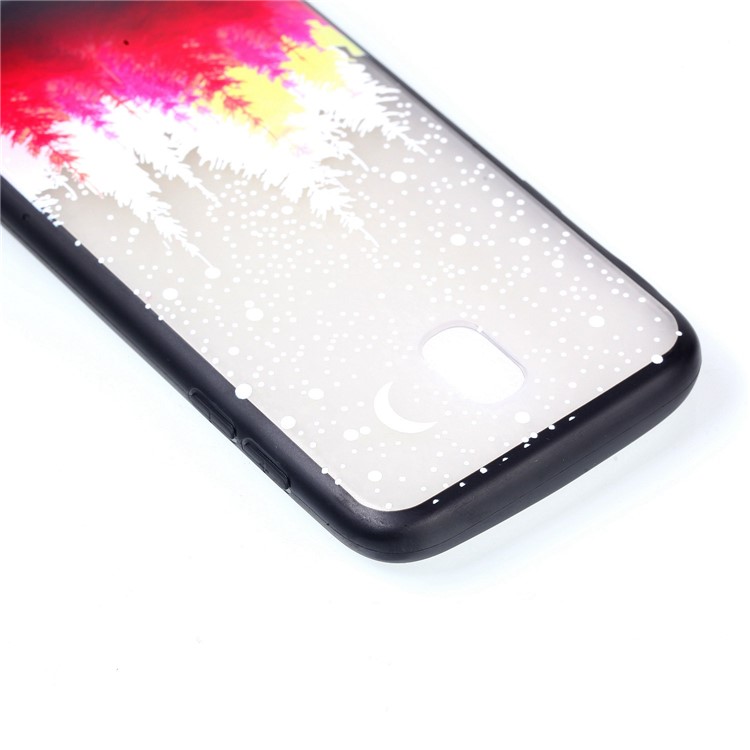 Rubberized Embossed PC TPU Hybrid Phone Case for Samsung Galaxy J5 (2017) / J5 Pro (2017) EU Version - Moon and Tree-6