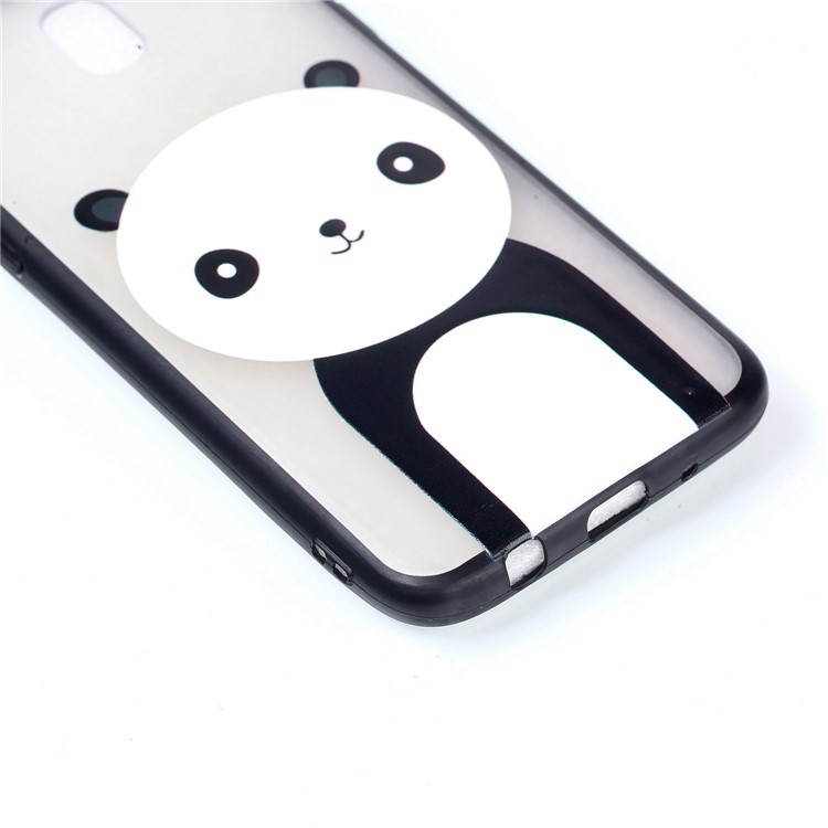 Rubberized Embossed PC TPU Hybrid Lightweight Mobile Phone Case for Samsung Galaxy J5 (2017) / J5 Pro (2017) EU Version - Panda-5