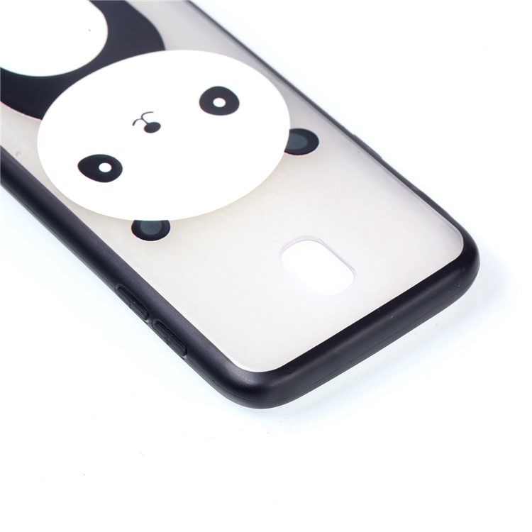 Rubberized Embossed PC TPU Hybrid Lightweight Mobile Phone Case for Samsung Galaxy J5 (2017) / J5 Pro (2017) EU Version - Panda-6