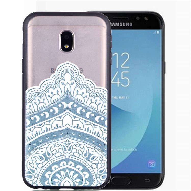 Rubberized Embossed PC TPU Hybrid Mobile Shell Case for Samsung Galaxy J5 (2017) / J5 Pro (2017) EU Version - Unique Pattern-2