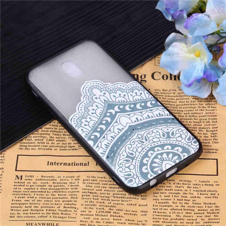 Rubberized Embossed PC TPU Hybrid Mobile Shell Case for Samsung Galaxy J5 (2017) / J5 Pro (2017) EU Version - Unique Pattern-3