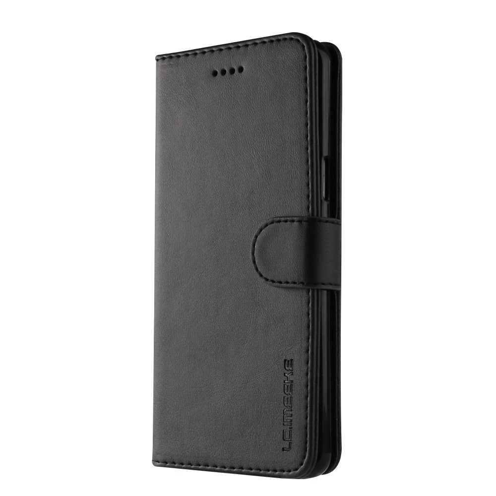 Lc. Étui en Cuir Imeeke TPU + PU Pour Samsung Galaxy S9 SM-G960 Avec Portefeuille et Conception de Support Réglable - le Noir