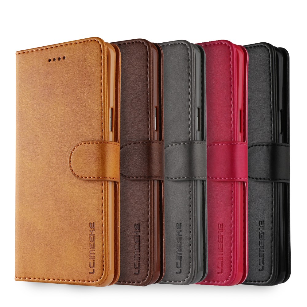 LC.IMEEKE Wallet Stand Leather Case for Samsung Galaxy S9 SM-G960 - Black-8