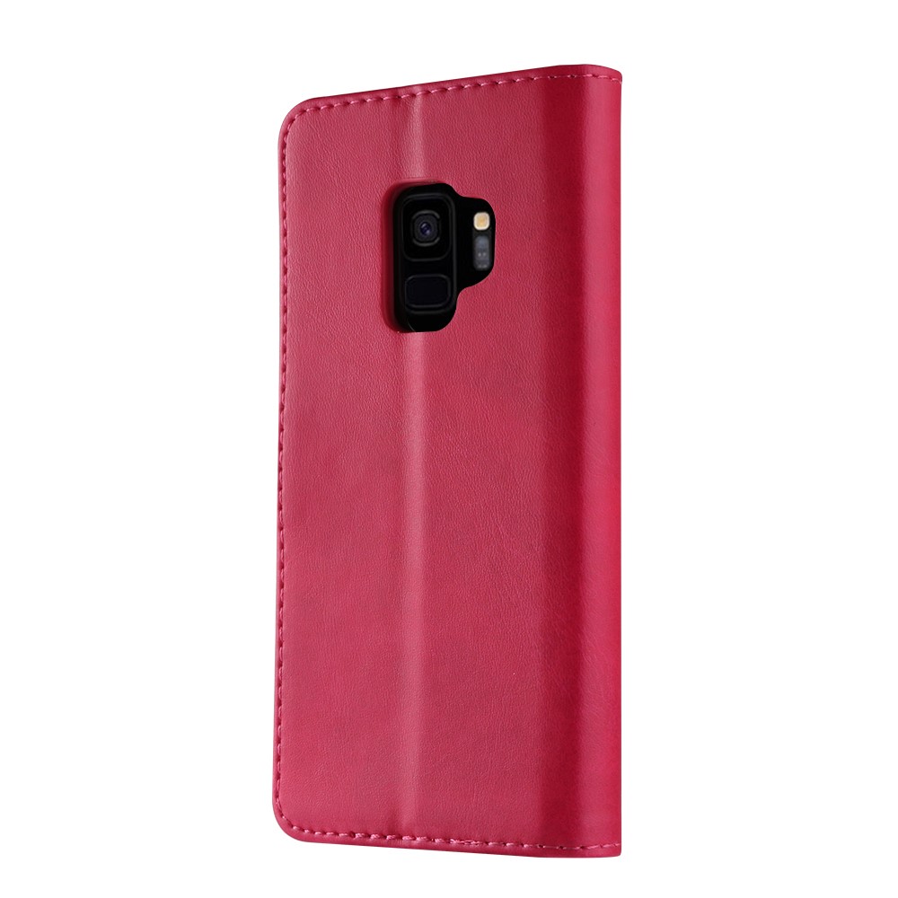 LC.IMEEKE Wallet Leather Stand Shell for Samsung Galaxy S9 SM-G960 - Rose-6