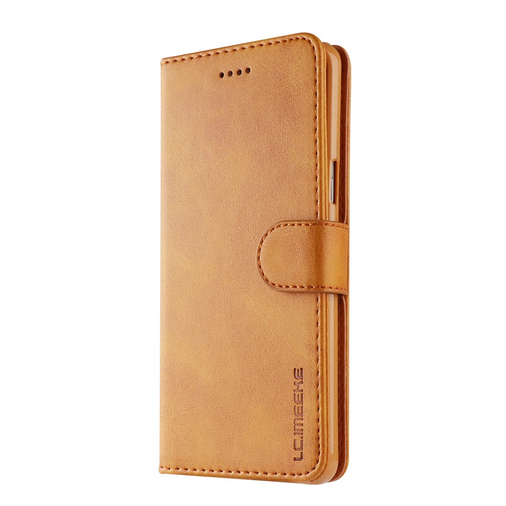 LC.IMEEKE PU Leather Protection Mobile Casing for Samsung Galaxy S9 SM-G960 - Brown-3