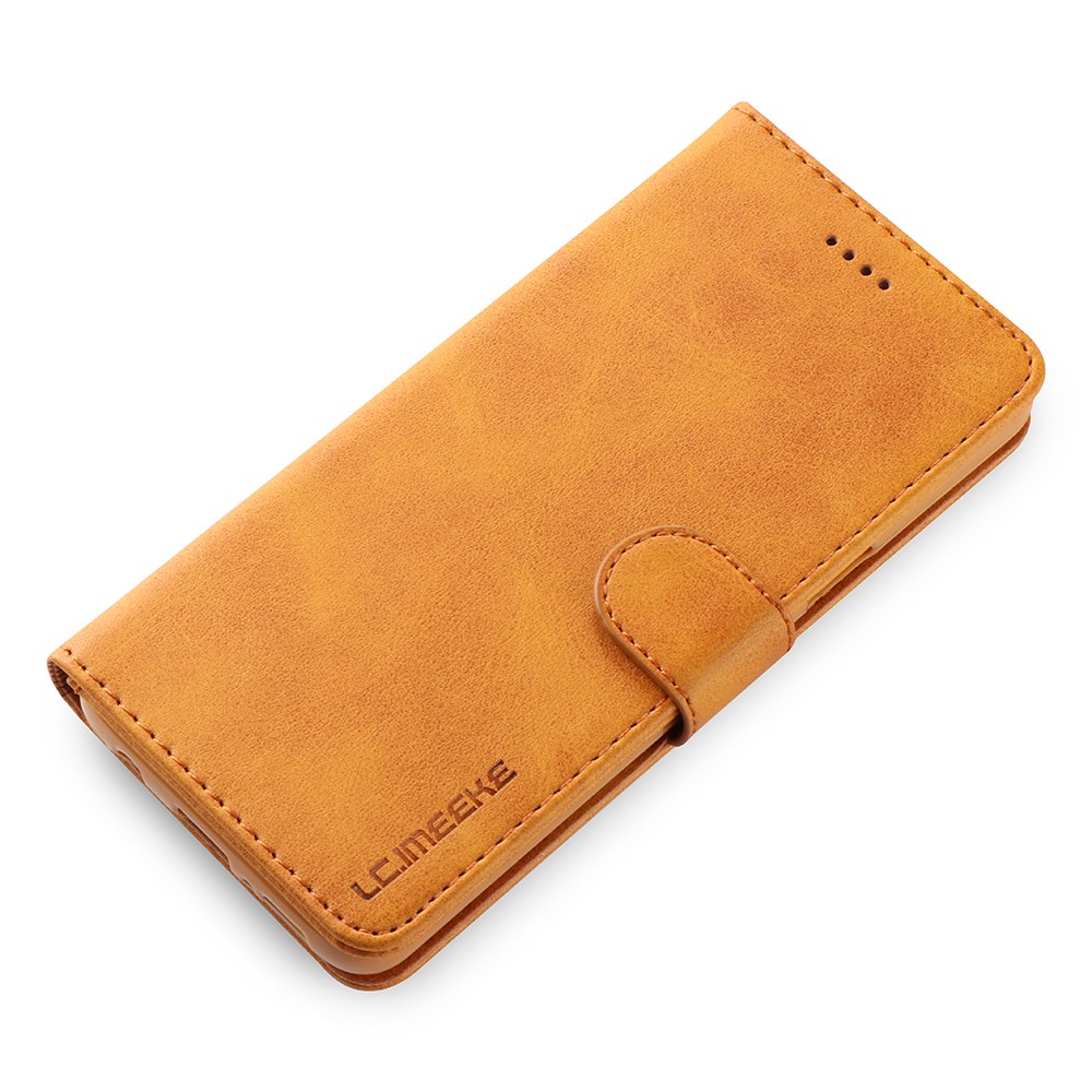 LC.IMEEKE PU Leather Protection Mobile Casing for Samsung Galaxy S9 SM-G960 - Brown-7