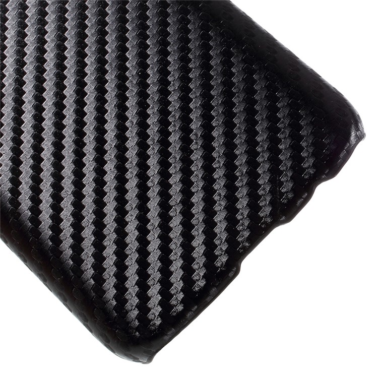 Carbon Fiber Leather Coated Hard Case for Samsung Galaxy S7 - Black-5
