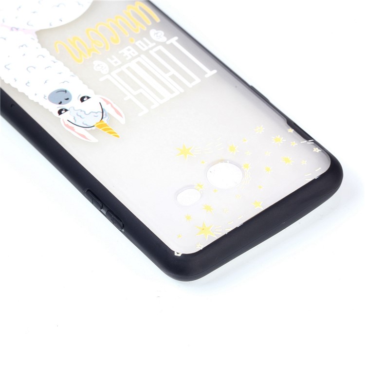 Embossment Pattern Rubberized TPU + PC Hybrid Case for Samsung Galaxy J3 (2016) / J3 J320 (US Version) - I Choose to Be a Unicorn-7
