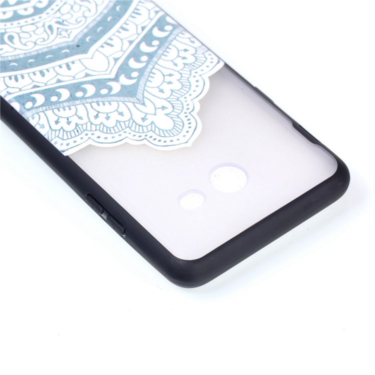 Embossment Pattern Rubberized TPU + PC Hybrid Phone Case Shell for Samsung Galaxy J3 (2016) / J3 J320 (US Version) - Stylish Pattern-5