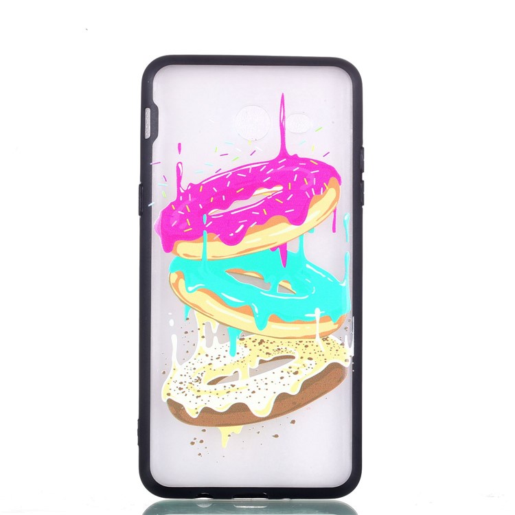 Embossment Pattern Rubberized TPU + PC Hybrid Phone Case for Samsung Galaxy J5 (2017) US Version/J5 Pro (2017) - Doughnut-4