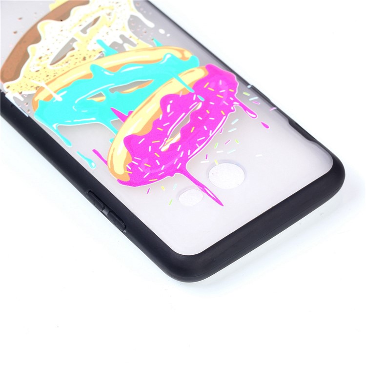 Embossment Pattern Rubberized TPU + PC Hybrid Phone Case for Samsung Galaxy J5 (2017) US Version/J5 Pro (2017) - Doughnut-6