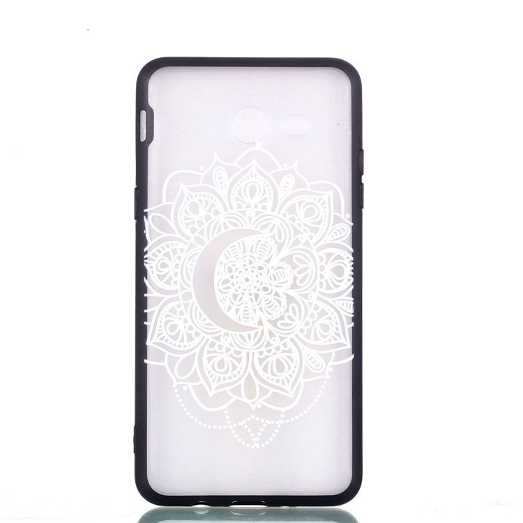 Embossment Pattern Rubberized TPU + PC Combo Phone Case for Samsung Galaxy J5 (2017) US Version/J5 Pro (2017) - Mandala Flower-4