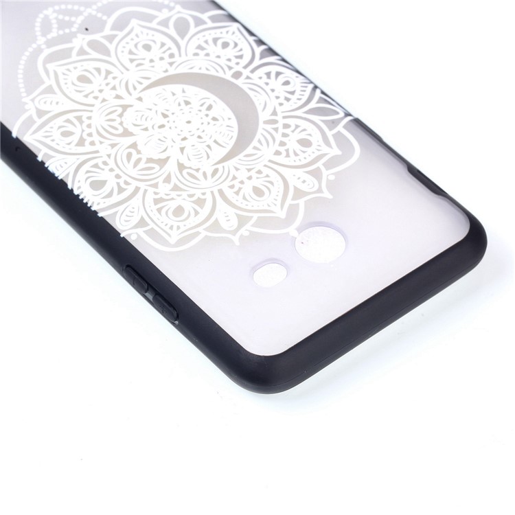Embossment Pattern Rubberized TPU + PC Combo Phone Case for Samsung Galaxy J5 (2017) US Version/J5 Pro (2017) - Mandala Flower-6