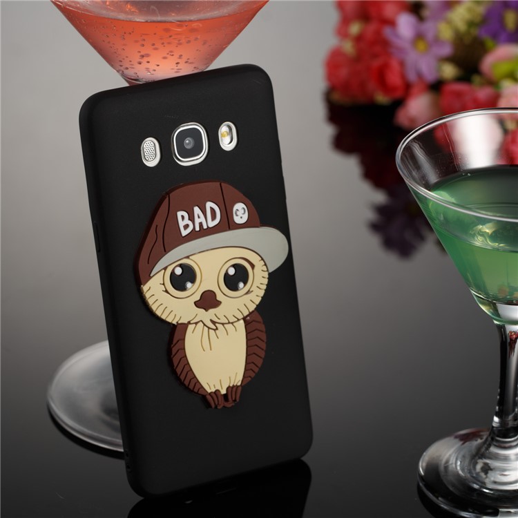 Cute Male Owl Pattern TPU Back Case for Samsung Galaxy J5 (2016) SM-J510 - Black-2