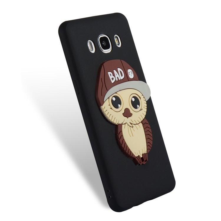 Cute Male Owl Pattern TPU Back Case for Samsung Galaxy J5 (2016) SM-J510 - Black-4