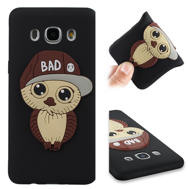 Cute Male Owl Pattern TPU Back Case for Samsung Galaxy J5 (2016) SM-J510 - Black-5