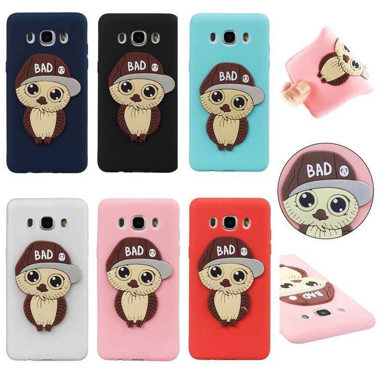 Cute Male Owl Pattern TPU Back Case for Samsung Galaxy J5 (2016) SM-J510 - Black-7