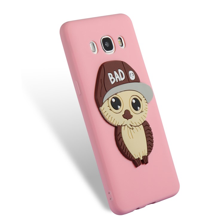Cute Male Owl Pattern TPU Lightweight Case for Samsung Galaxy J5 (2016) SM-J510 - Pink-6